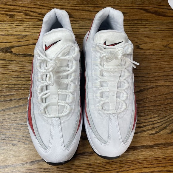 Nike Air Max 95 Essential Black White Varsity Red Grey Shoes Men Size 9 NEW - Picture 4 of 7
